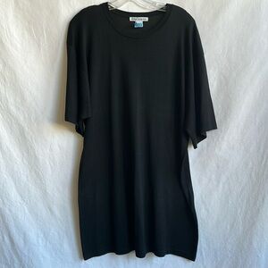 Ryan Harris black short sleeve lightweight men’s silk sweater, size XL